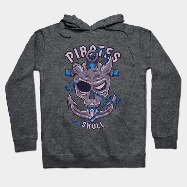 Pirate Skull Hoodie by xxxbomb